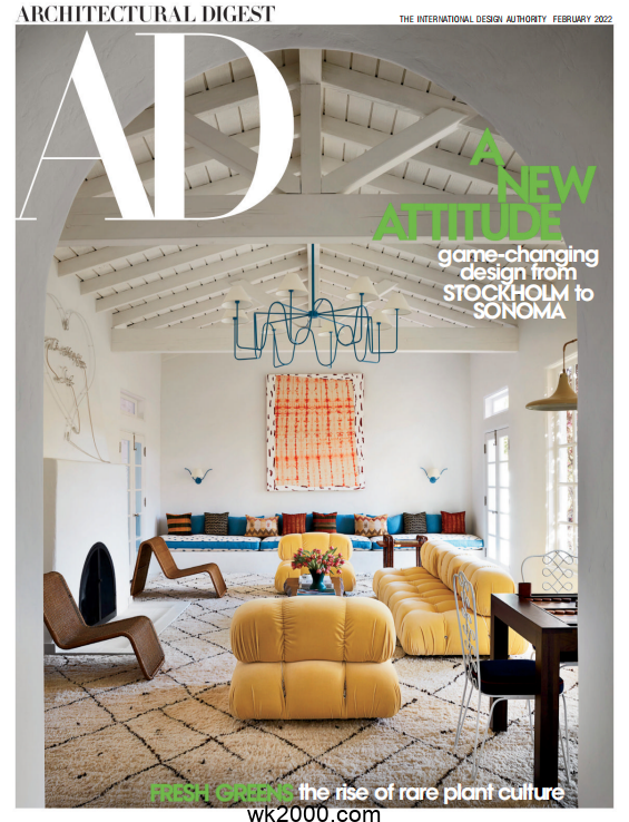 建筑文摘 Architectural Digest-2022年-2月【美国】