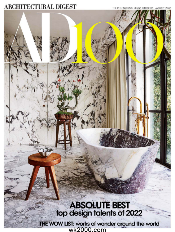 建筑文摘 Architectural Digest-2022年-1月【美国】