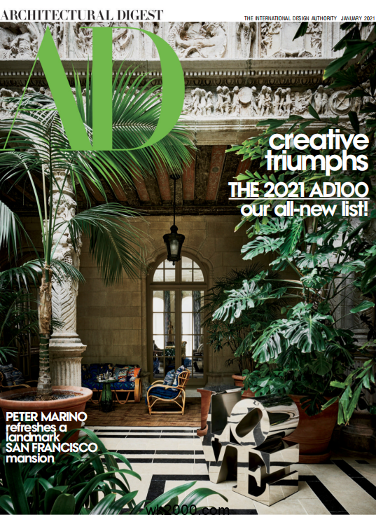建筑文摘 Architectural Digest-2021年-1月【美国】