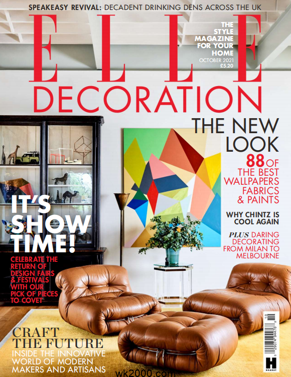 家居廊 Elle Decoration-2021年-10月【英国】