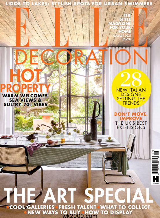 家居廊 Elle Decoration-2021年-8月【英国】