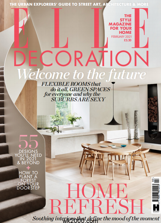家居廊 Elle Decoration-2021年-2月【英国】
