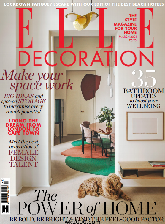 家居廊 Elle Decoration-2021年-3月【英国】