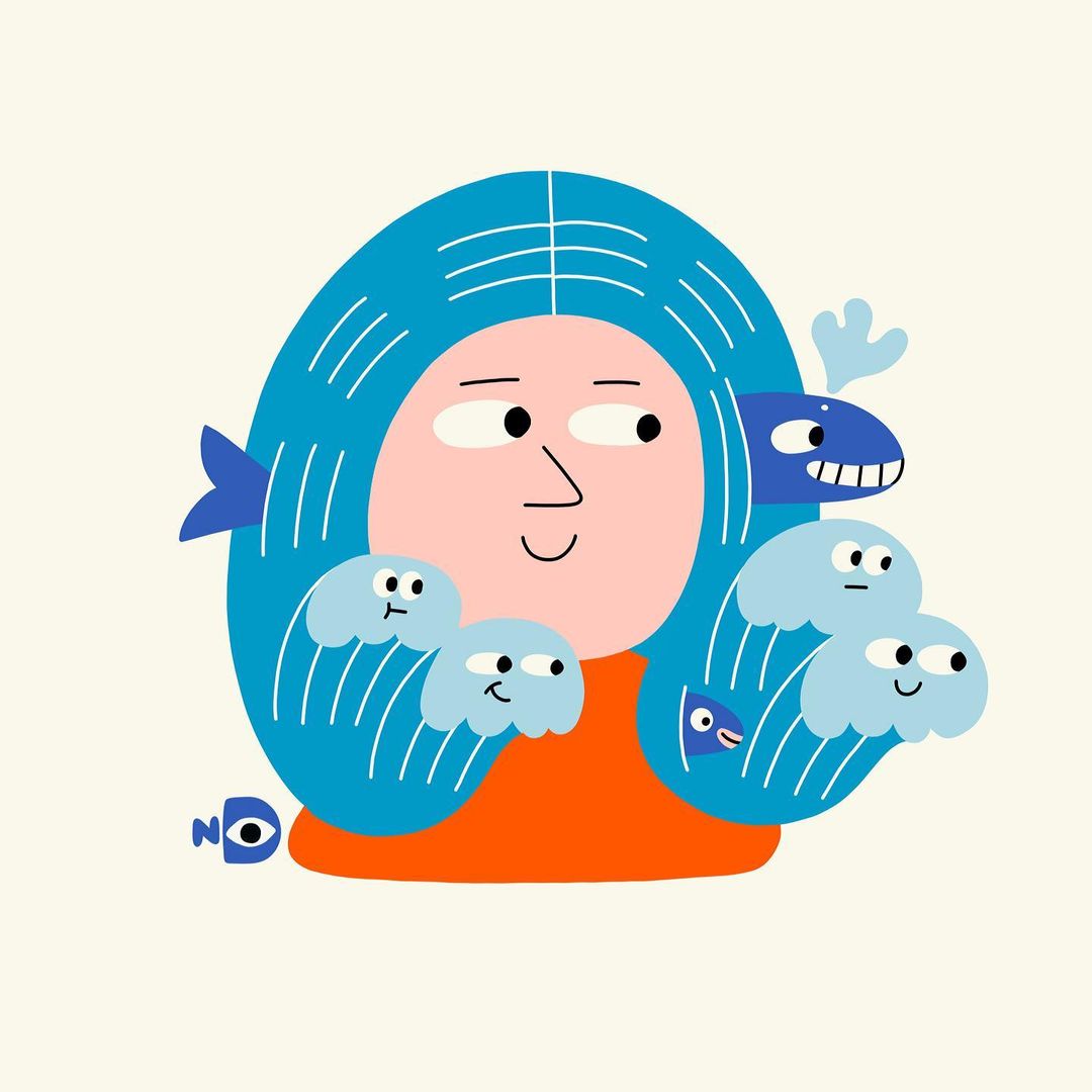 乌克兰插画师 Nina Dzyvulska 可爱的扁平风 作品集插图3