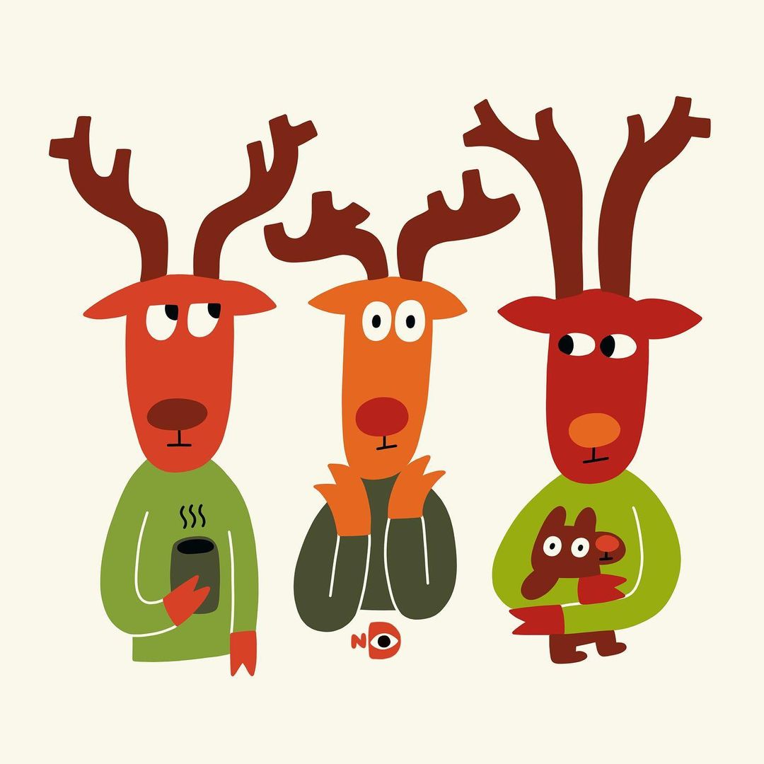 乌克兰插画师 Nina Dzyvulska 可爱的扁平风 作品集插图1