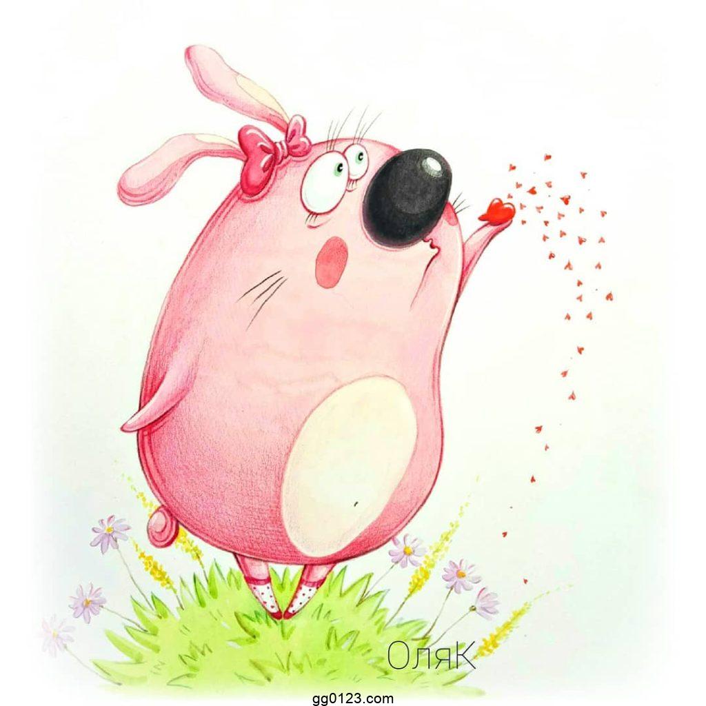 可爱的动物插画师 olga_kuuu 作品集