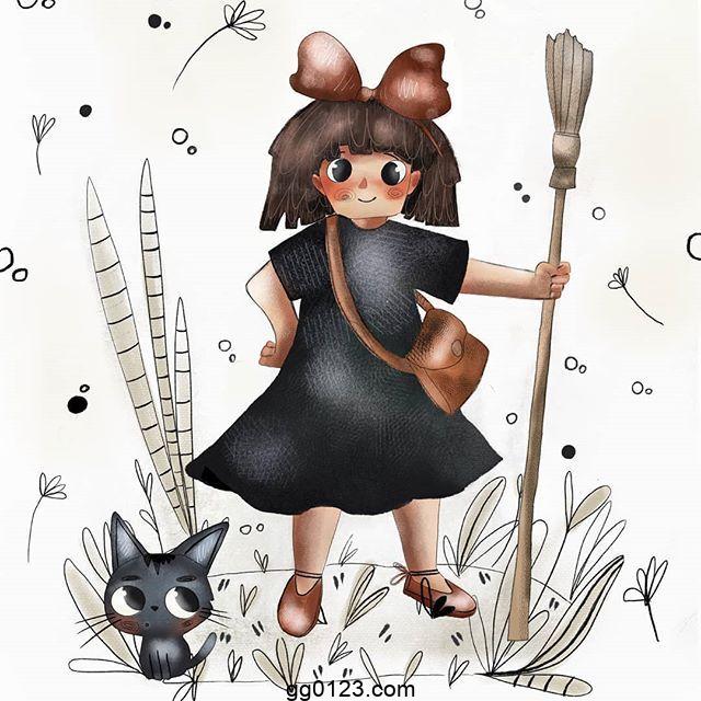 俄罗斯插画师 Nelli Suneli 复古可爱的小动物 作品集