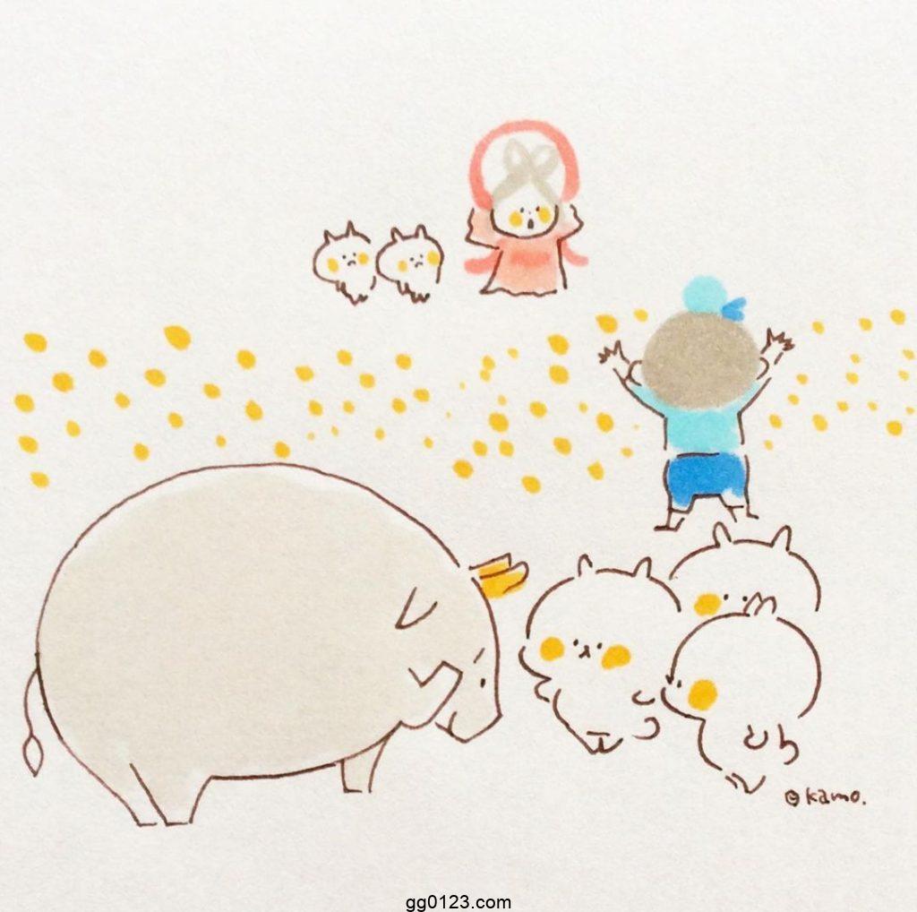 插画师 illustratorkamo 日系可爱 作品集插图1