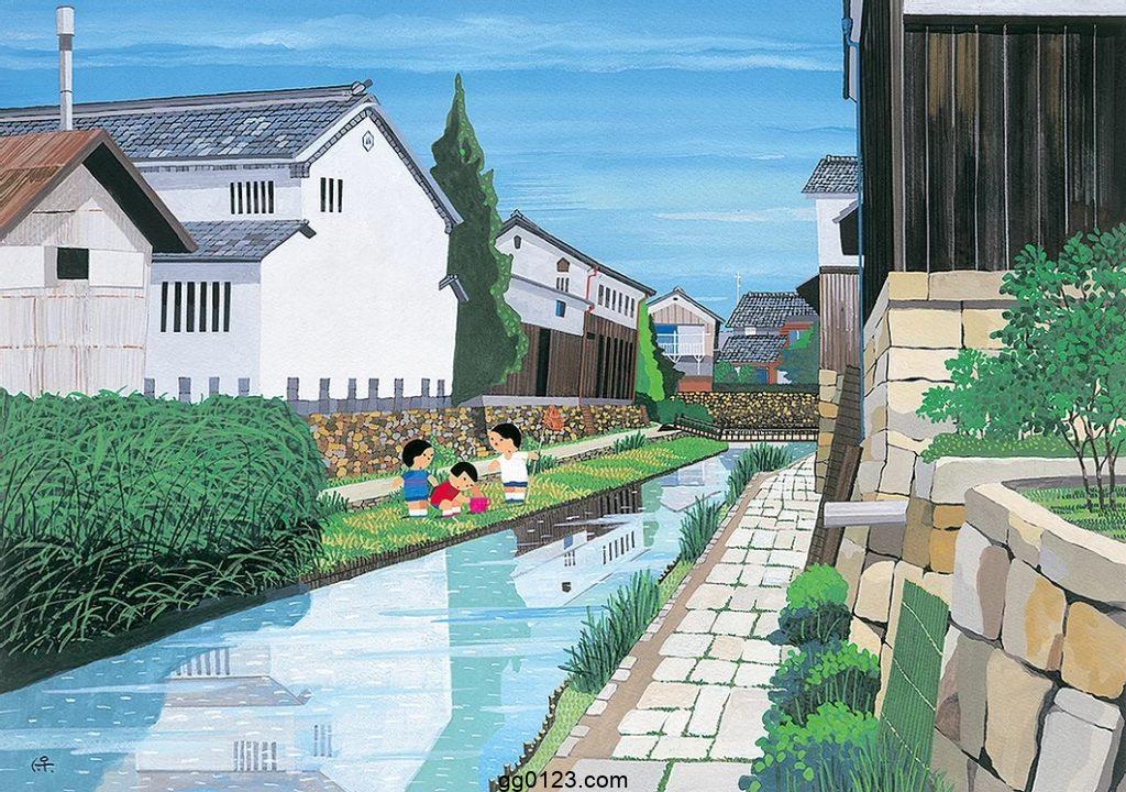 日本插画师 西口保 自然清新假日闲适 作品集