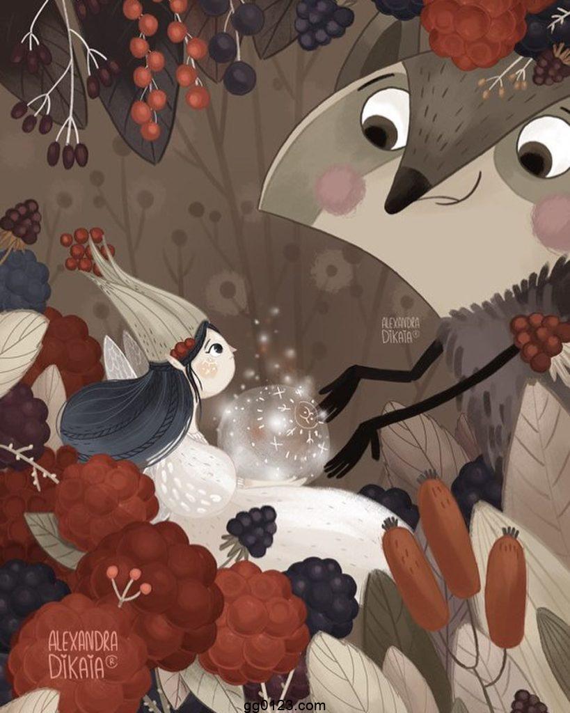 仙女插画师 Alexandra Dikaia 作品集插图2