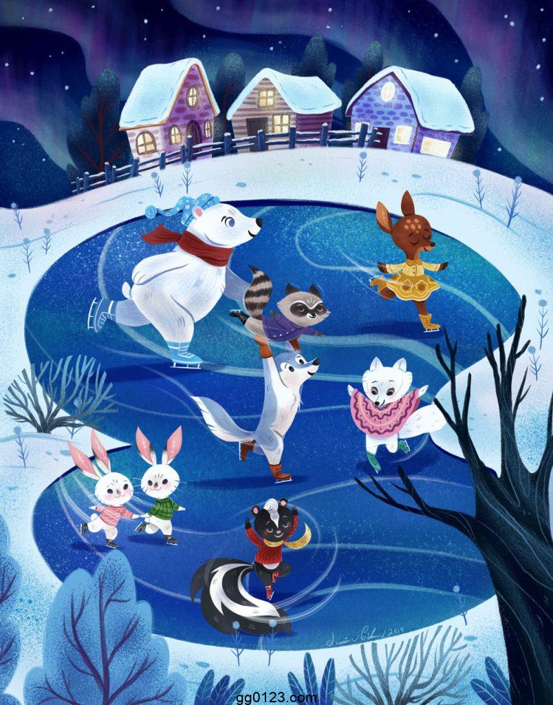 美国插画家 Jessica Gibson 可爱动物 作品集