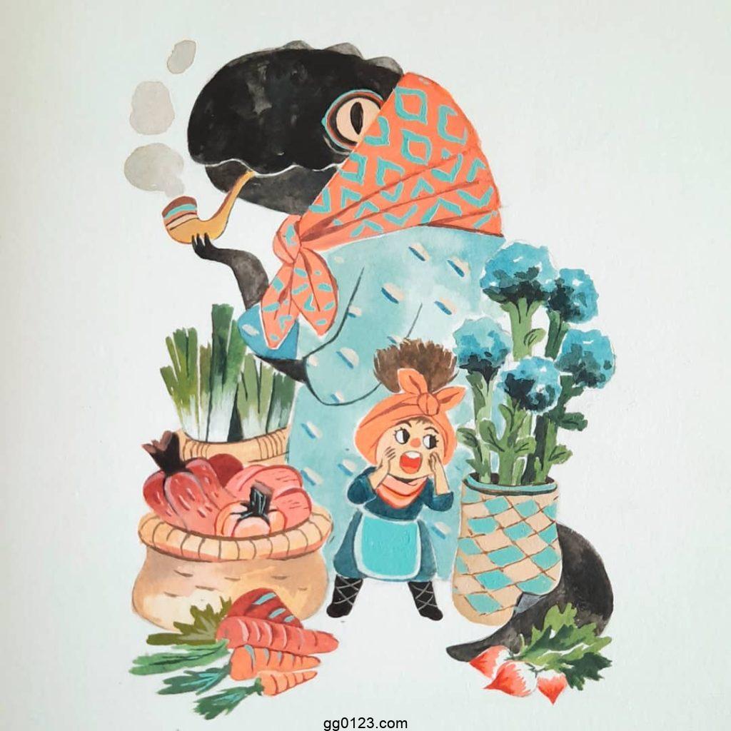 法国儿童绘本插画师 Amélie Fléchais 作品集插图2