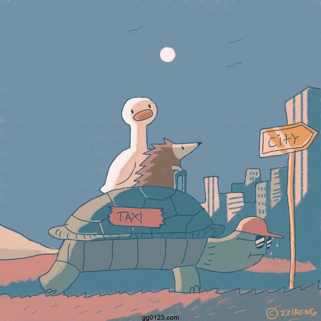 插画师 zzirongx.x 温馨治愈 作品集