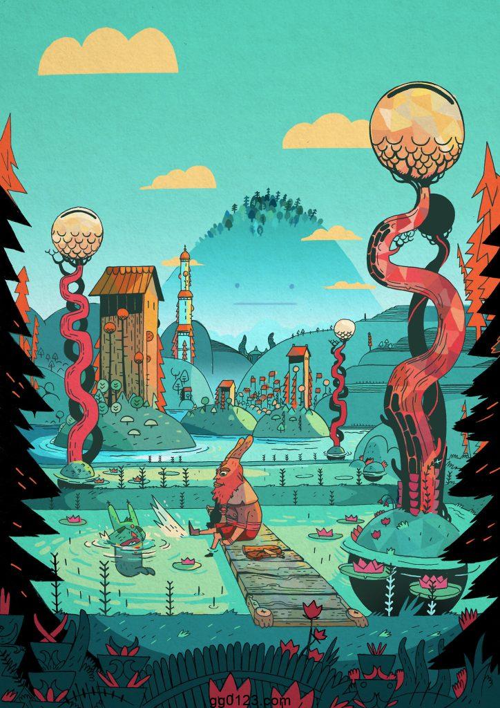 法国插画师 Maxence Henry 奇幻色彩 作品集