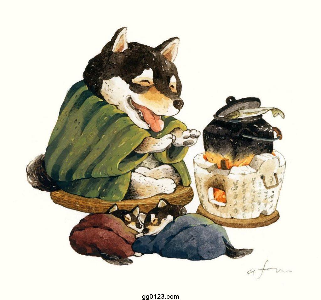 插画师 afulee 可爱动物 作品集