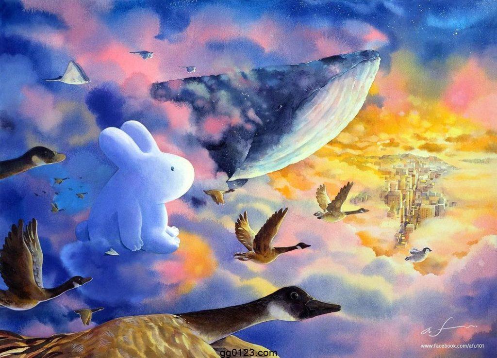 插画师 afulee 可爱动物 作品集插图2