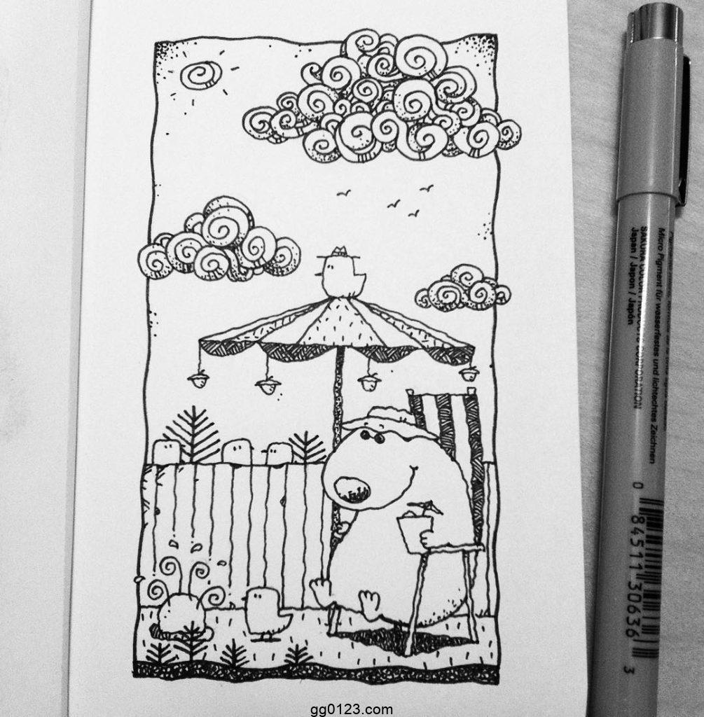 插画师 Dave Garbot  线条撑起的童趣世界 作品集