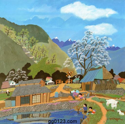 素朴画派 原田泰治 作品集插图2