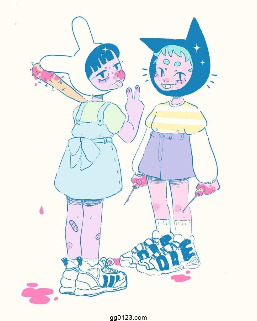 插画师 Jasmyn Arnold 叛逆不羁 作品集