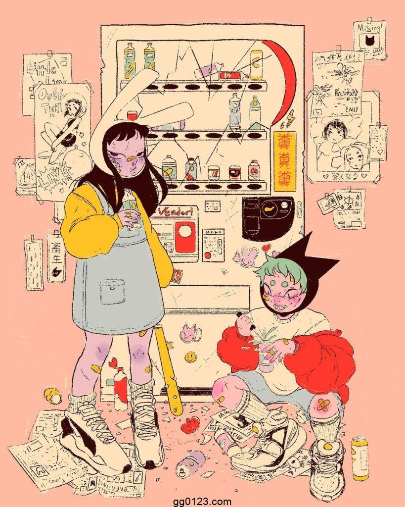 插画师 Jasmyn Arnold 叛逆不羁 作品集插图2