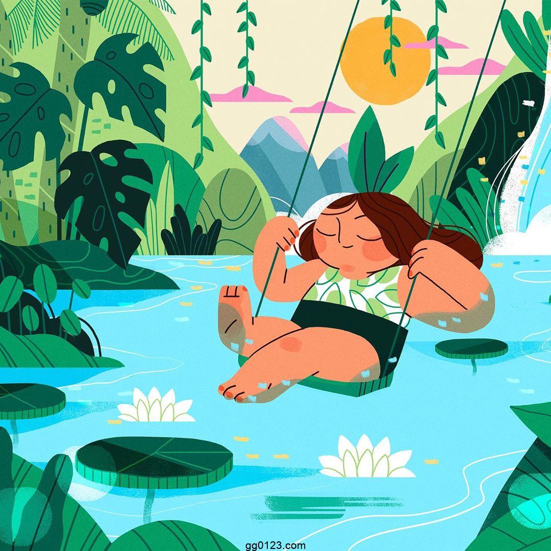 插画师 Diana Stoyanova 小清新 作品集插图1