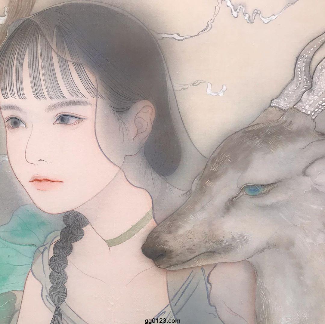 日本画家 山本有彩 岩彩 作品集插图1