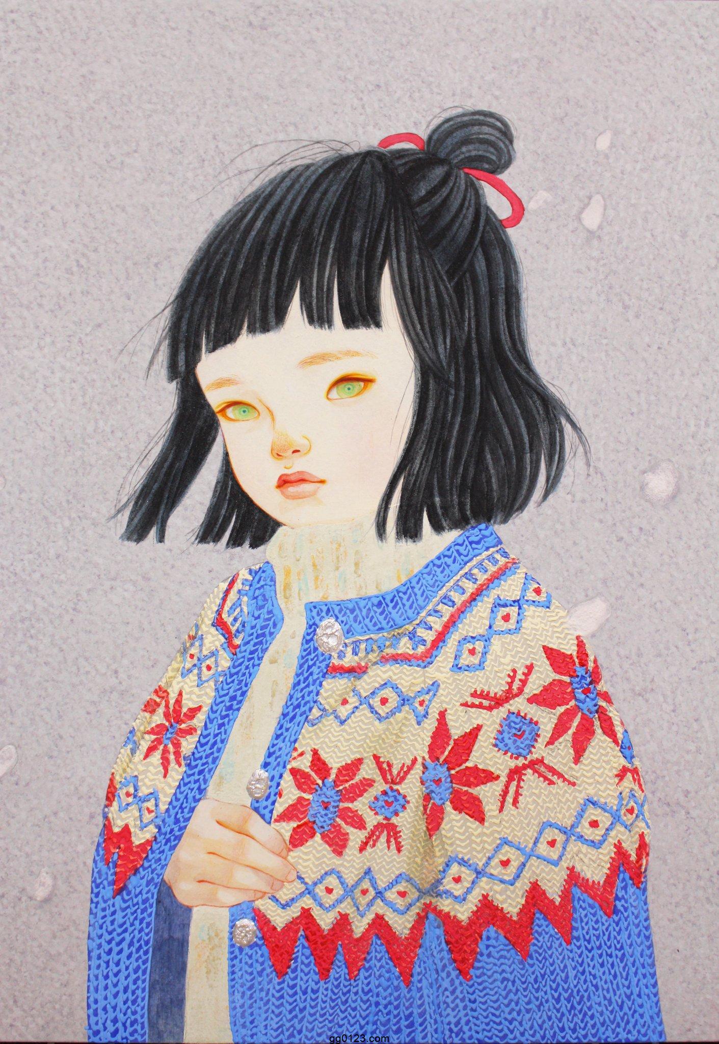 日本岩彩艺术家 山本真澄 作品集