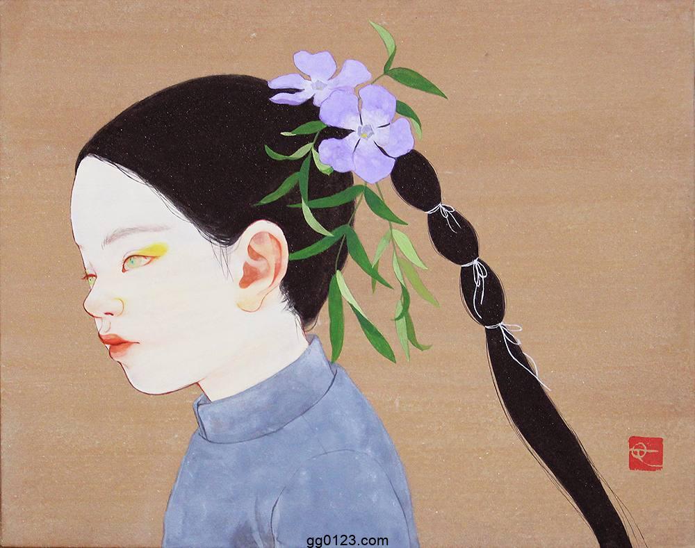 日本岩彩艺术家 山本真澄 作品集插图1