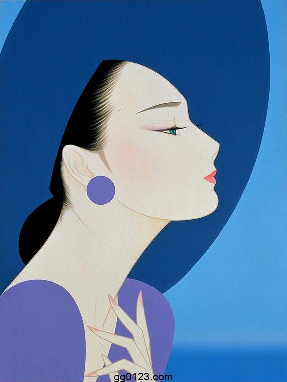 日本画家 鹤田一郎 东方美人 作品集插图2