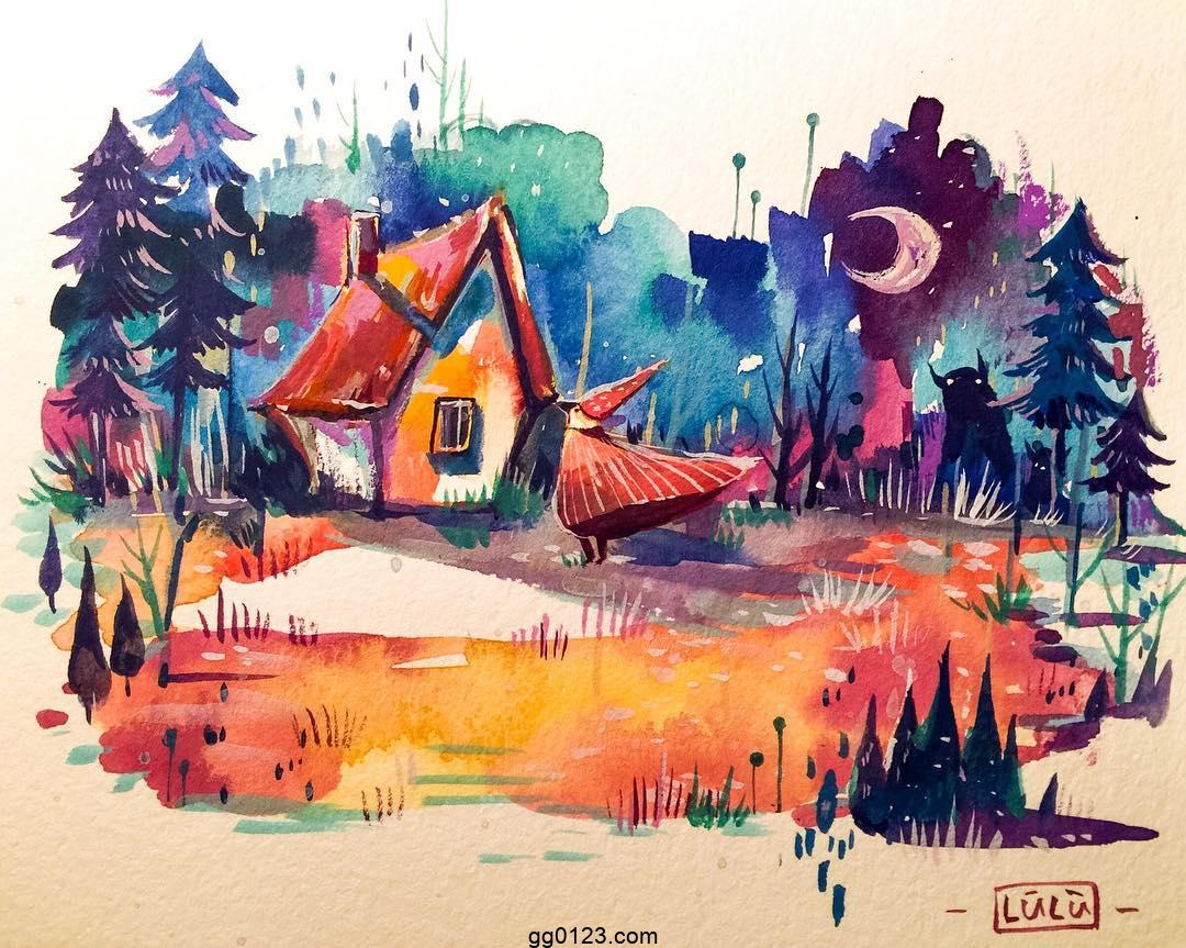 台湾插画师 Salululuart 绚丽缤纷 作品集插图2