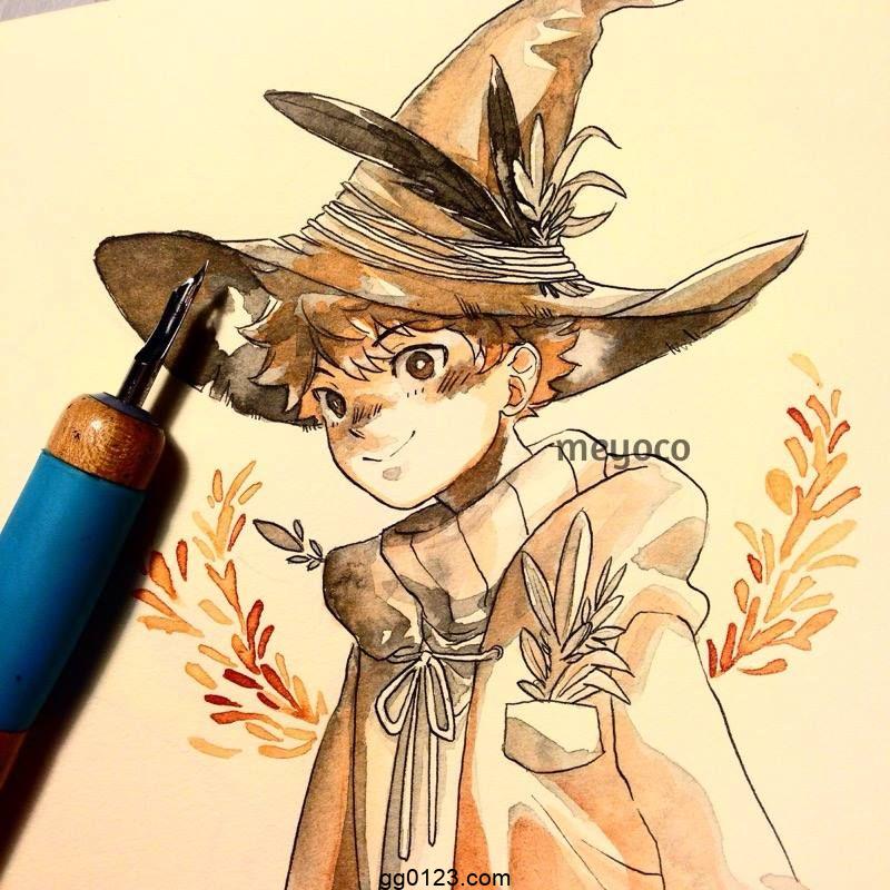 插画师 Meyoco 奇幻少女 作品集插图