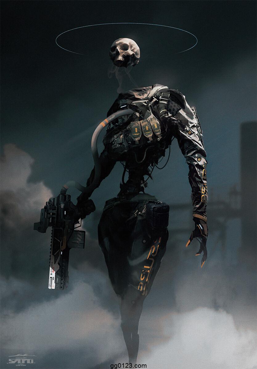 日本概念设计师 esuthio 赛博朋克机械风 作品集