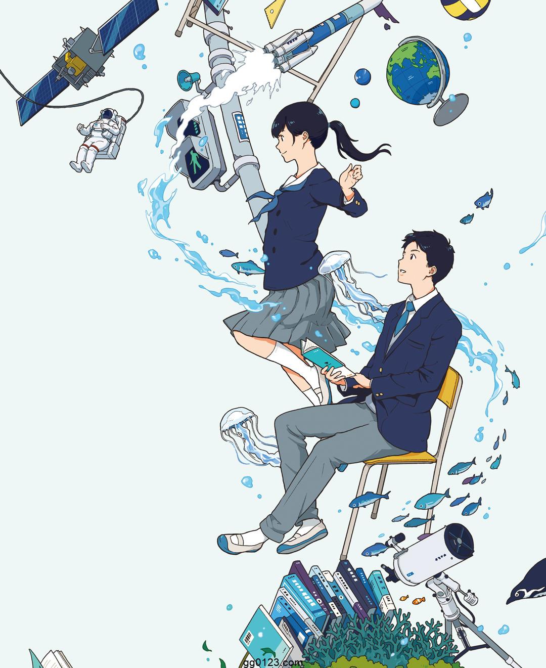 插画师 Ukilog 独特构图 作品集