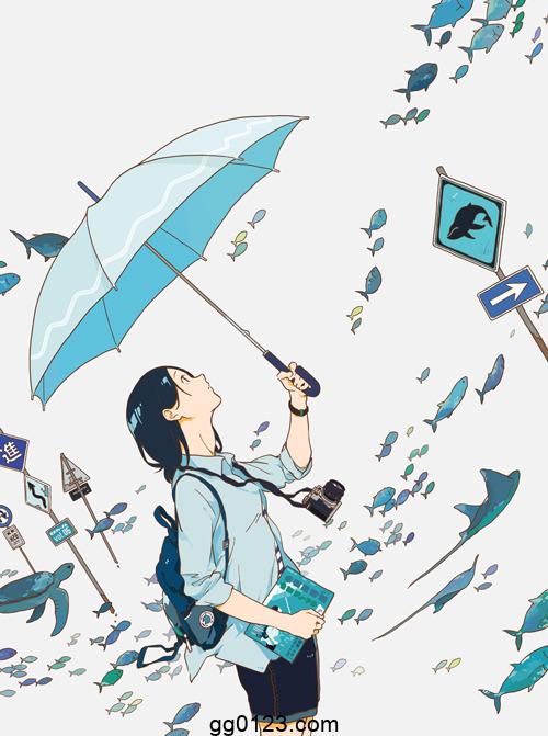 插画师 Ukilog 独特构图 作品集插图2