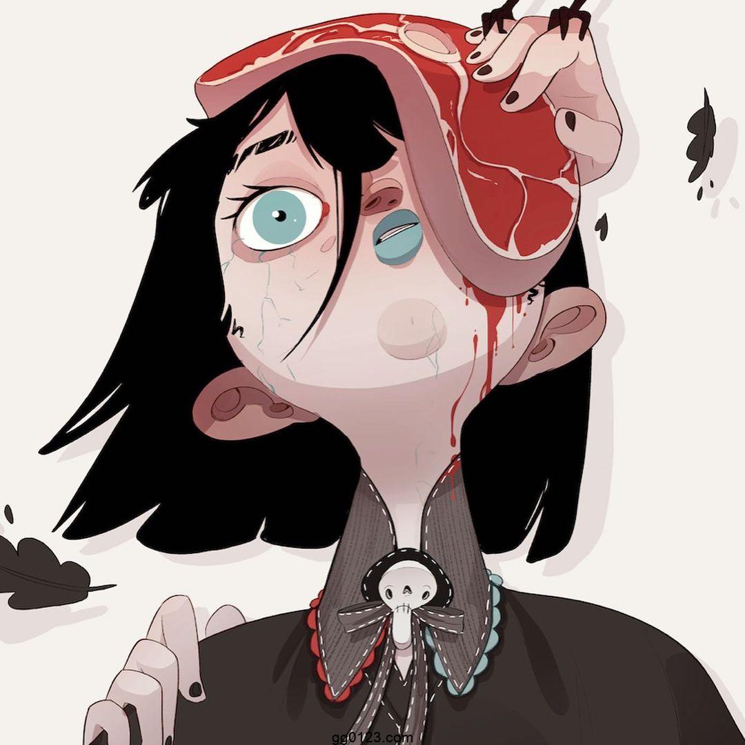 插画师 Corah louise 怪诞有趣 作品集插图2 插画师 Corah louise 怪诞有趣 作品集插图2