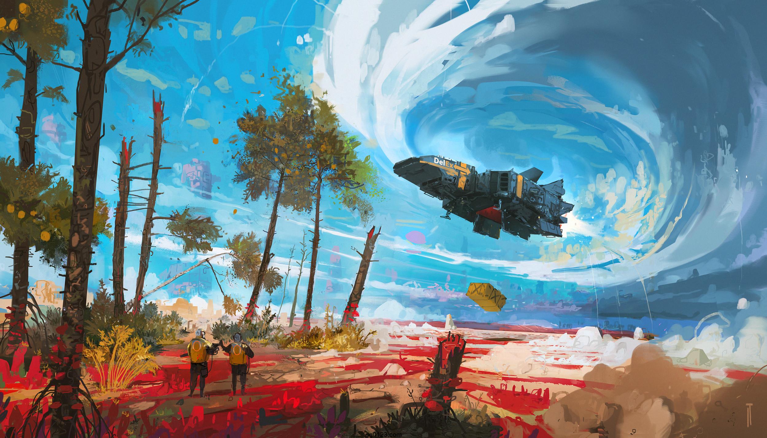 概念插画艺术家 Ismail Inceoglu 末世科幻 作品集