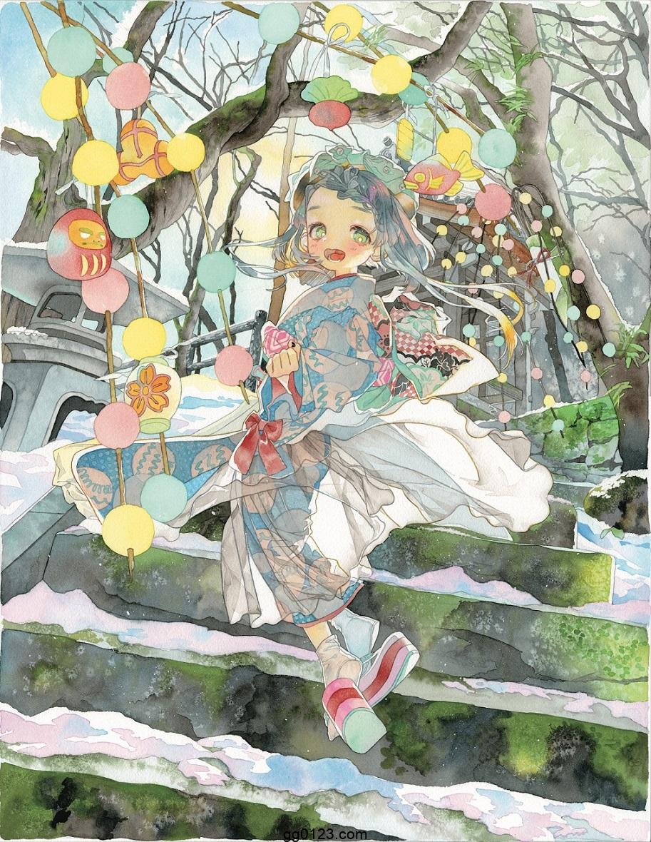 水彩画师 七神奈奈 (七神nana) 美少女 作品集插图2