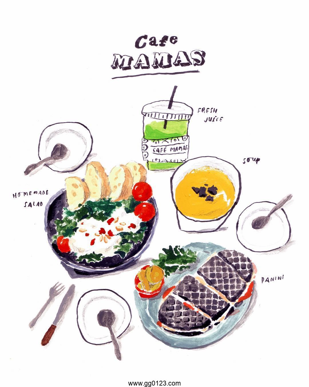 泰国插画师 Monsty Planet 生活美食 作品集插图1