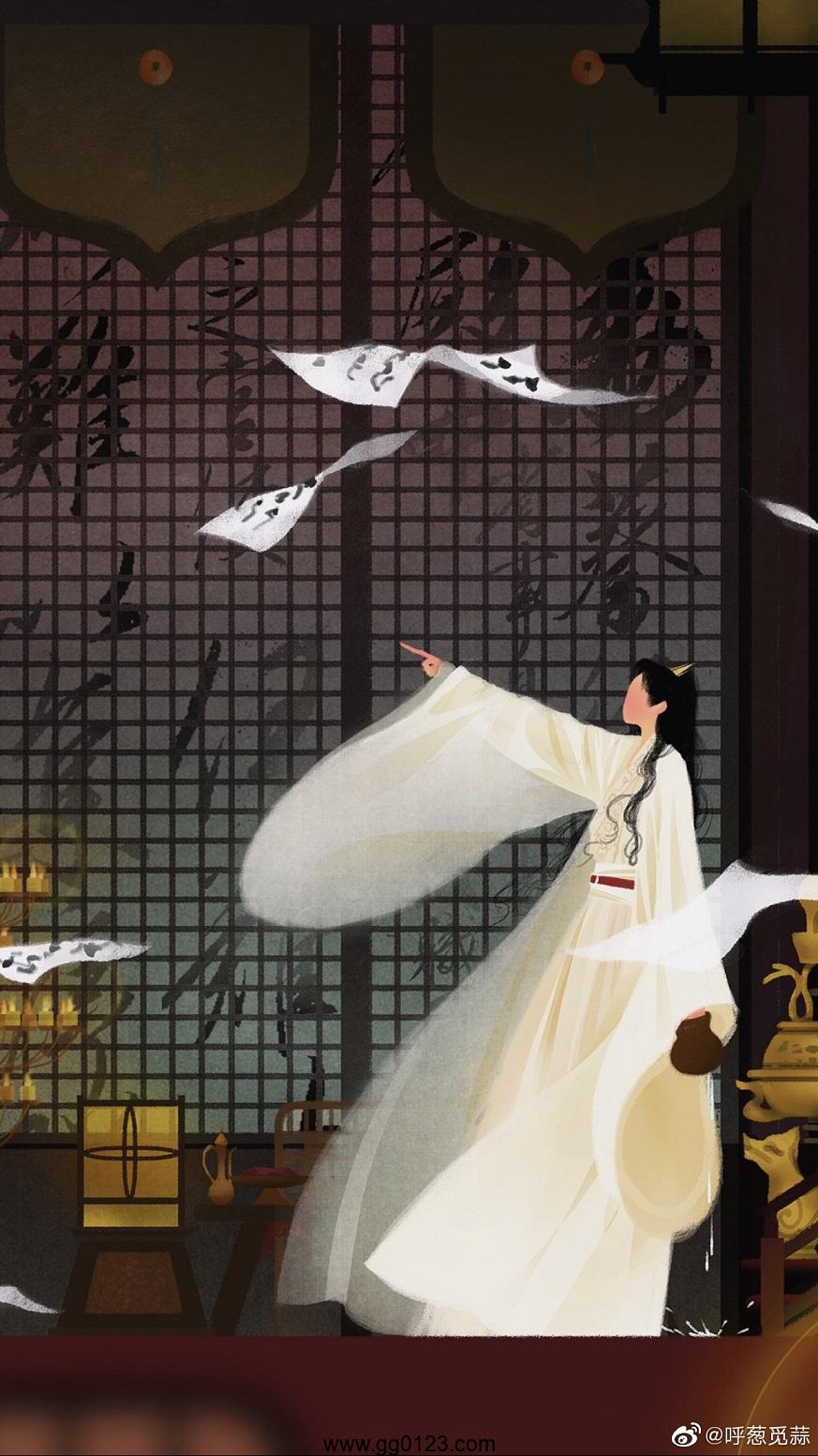 插画师 呼葱觅蒜 无脸古风 作品集插图2