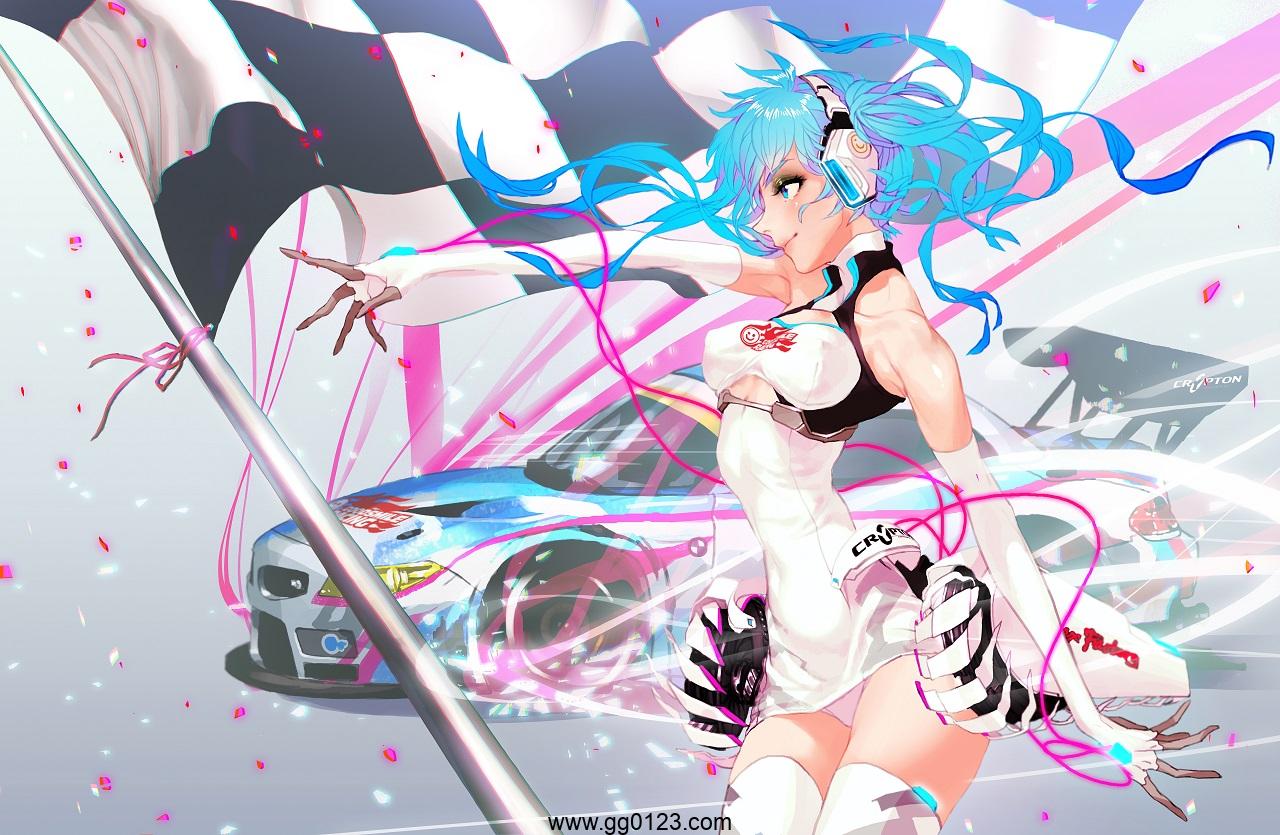RacingMiku初音赛车女郎 图片集下载插图1