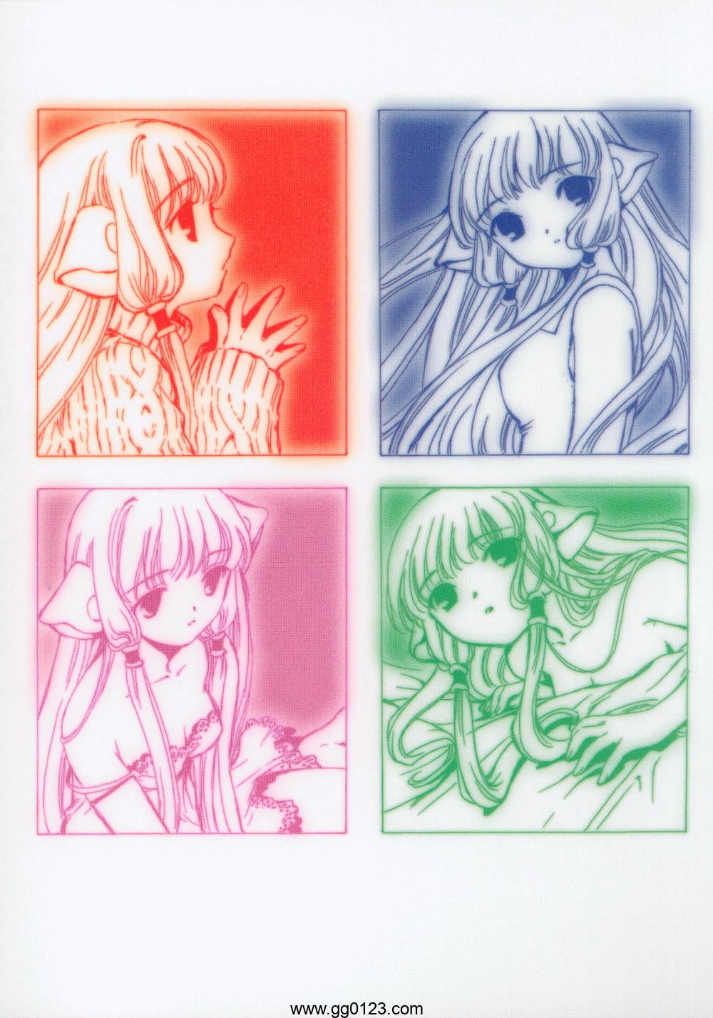 人型电脑天使心 chobits postcard book 画集下载插图1