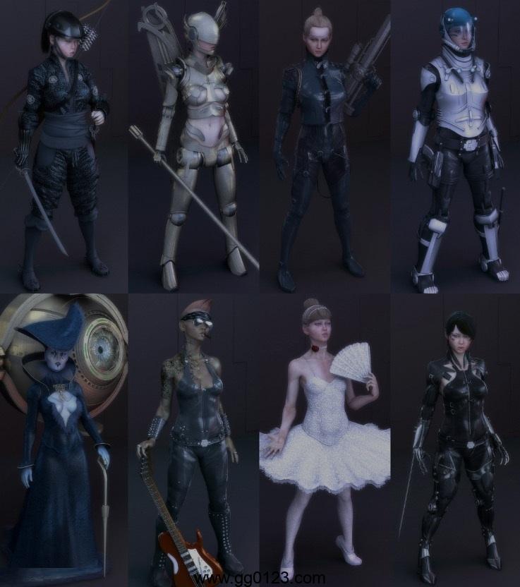 游戏人物角色3D模型 The Weisig Character Collection