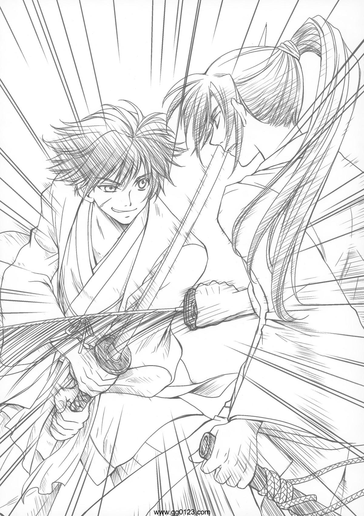 激战！和风武器 手持武器造型绘画技巧(中文+日文) 画集下载插图2