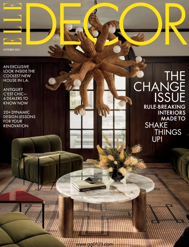家居廊 Elle Decor-2022年-10月【美国】